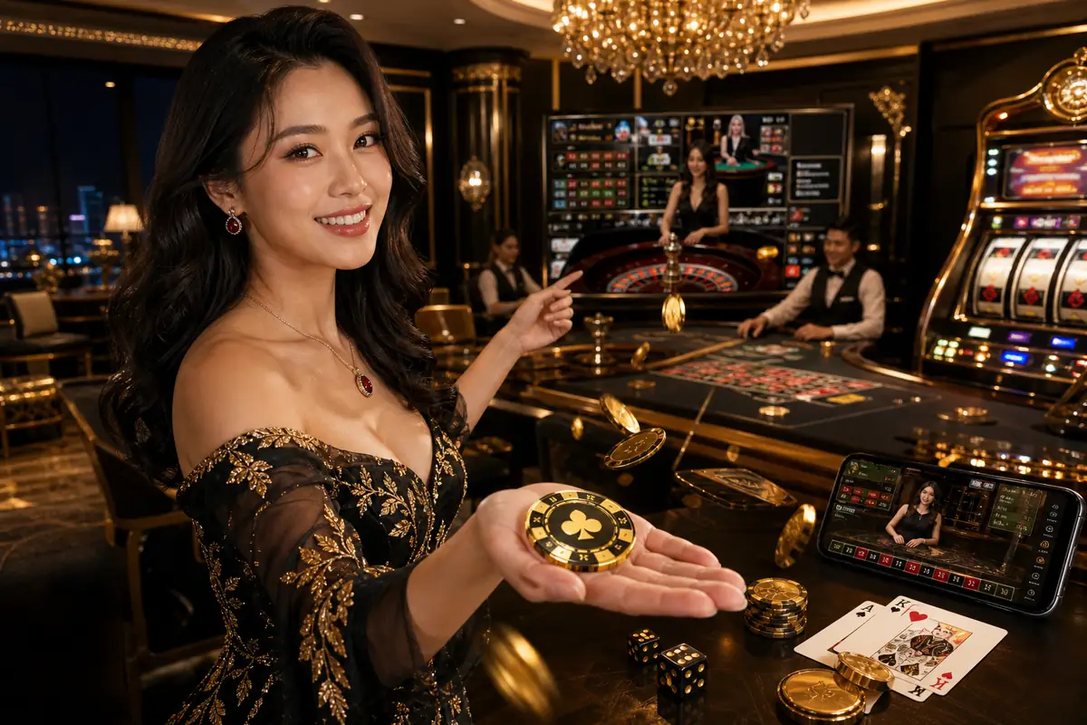 merah44 Casino meja baccarat dealer langsung